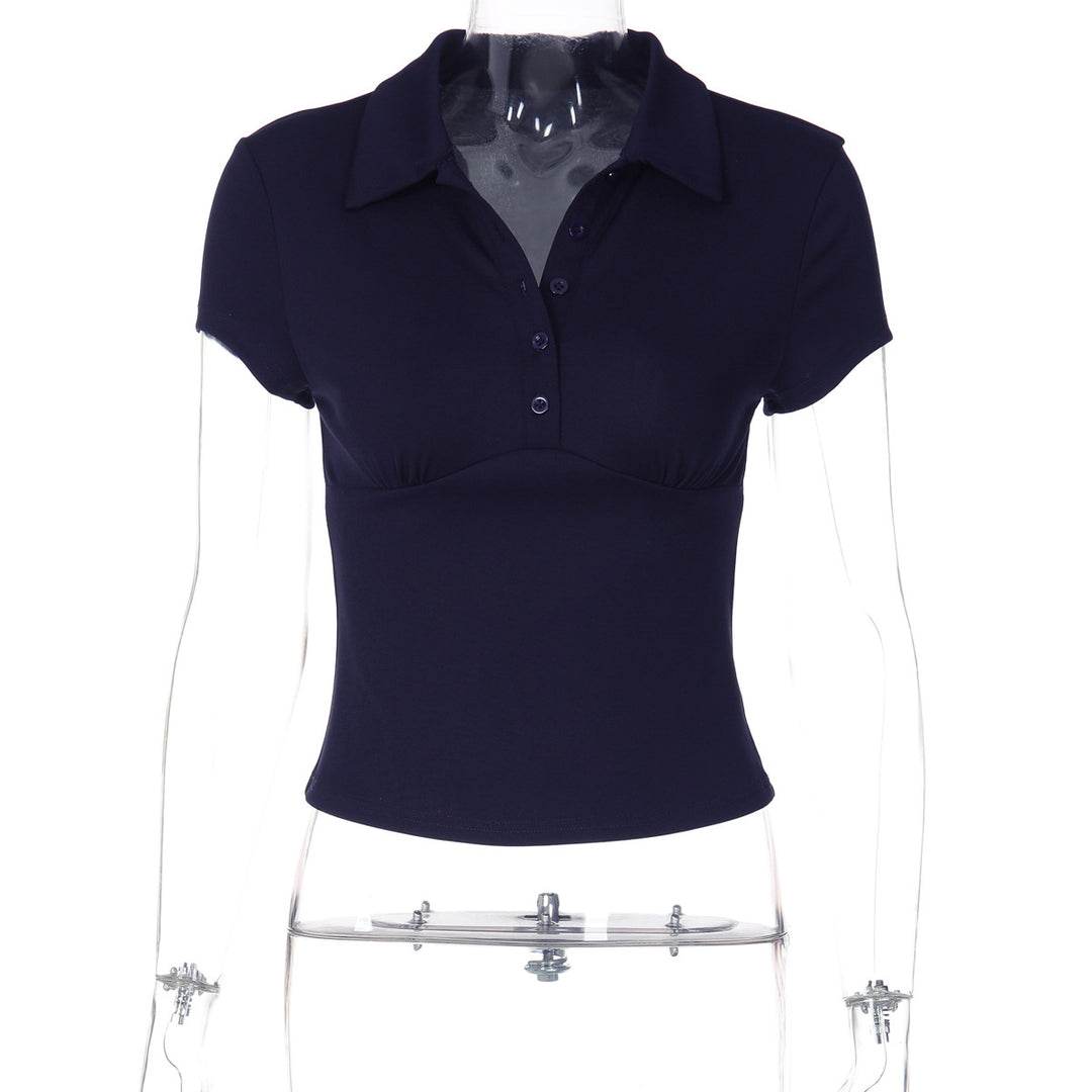 Damen Kurzärmliges Poloshirt mit taillierter Passform EB