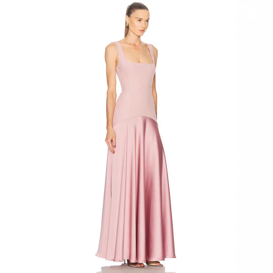 Damen elegantes Kleid mit figurformendem Schnitt und elegantem Reißverschluss EB
