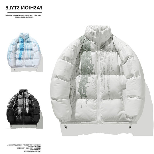 Damen Winterpufferjacke mit elastischen Bündchen und stylischem Design EB