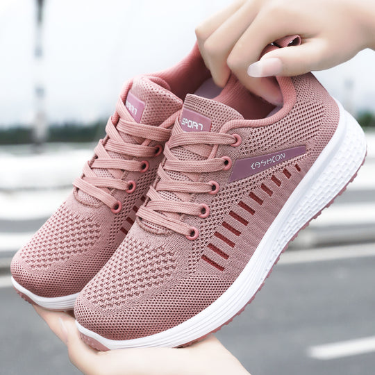 Damen Sportliche Laufschuhe mit atmungsaktivem Mesh-Obermaterial EB