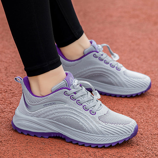 Damen Sportliche Laufschuhe mit innovativer Strickoberfläche und dämpfender Sohle EB
