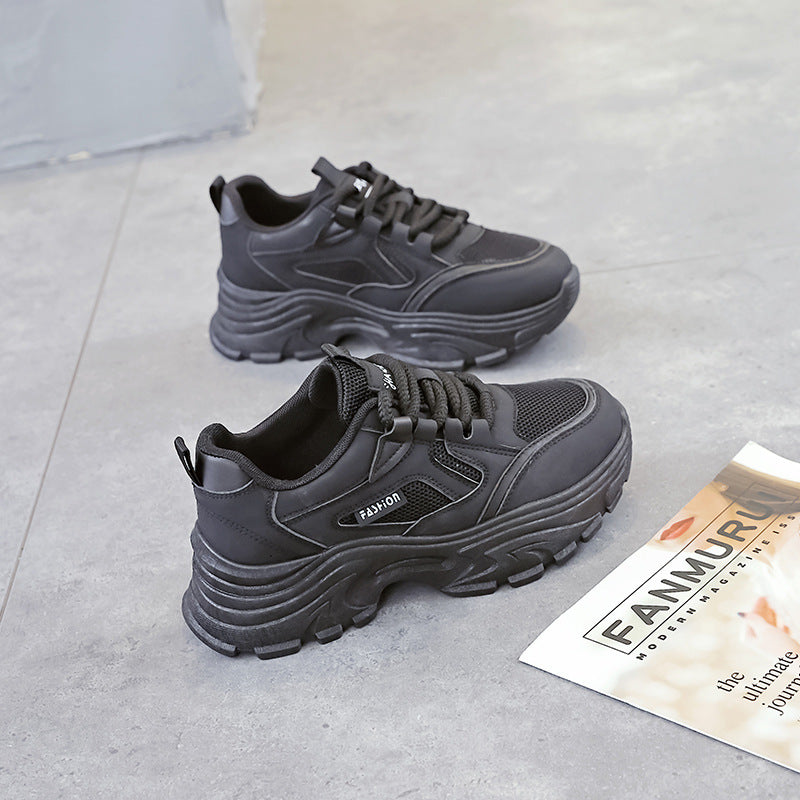 Damen Chunky Sneakers mit atmungsaktivem Mesh-Einsatz und dämpfender Sohle EB