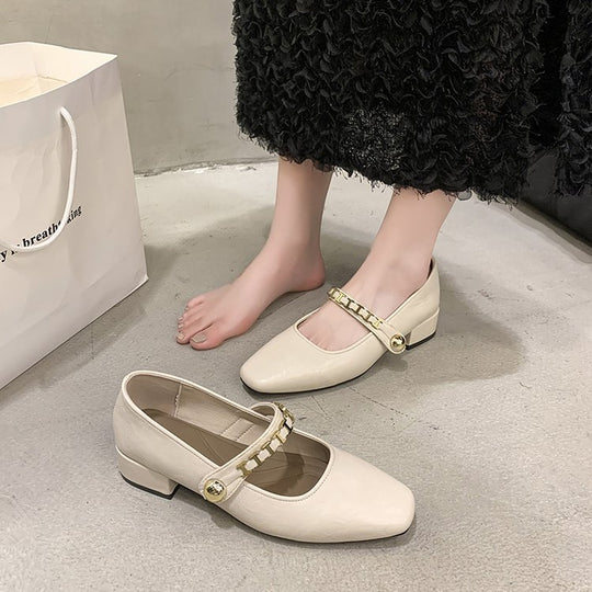 Damen elegante Mary Jane Ballerinas EB