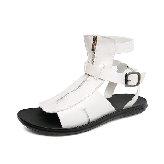Herren Atmungsaktive Sommer-Sandalen mit elegantem Reißverschluss EB
