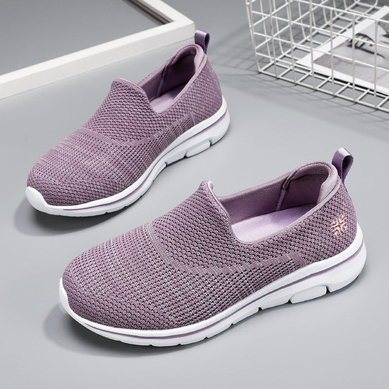 Damen Atmungsaktive Slip-On Sneakers mit elastischem Obermaterial EB