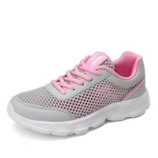 Damen Atmungsaktive Freizeit-Sneaker mit flexiblem Mesh-Obermaterial EB