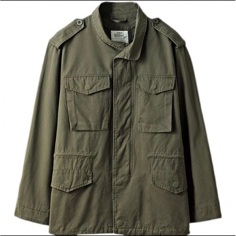 Herren Feldjacke im Militärstil mit Epauletten EB