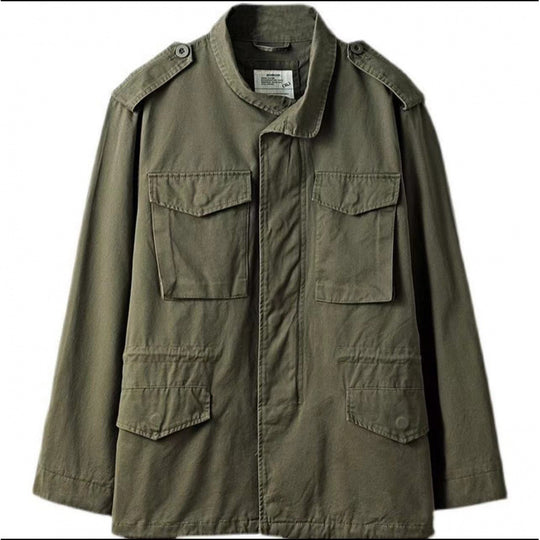 Herren Feldjacke im Militärstil mit Epauletten EB