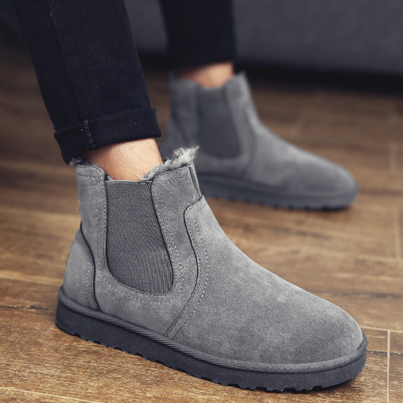 Damen Bequeme Ankle Boots aus Wildleder mit isolierendem Innenfutter EB
