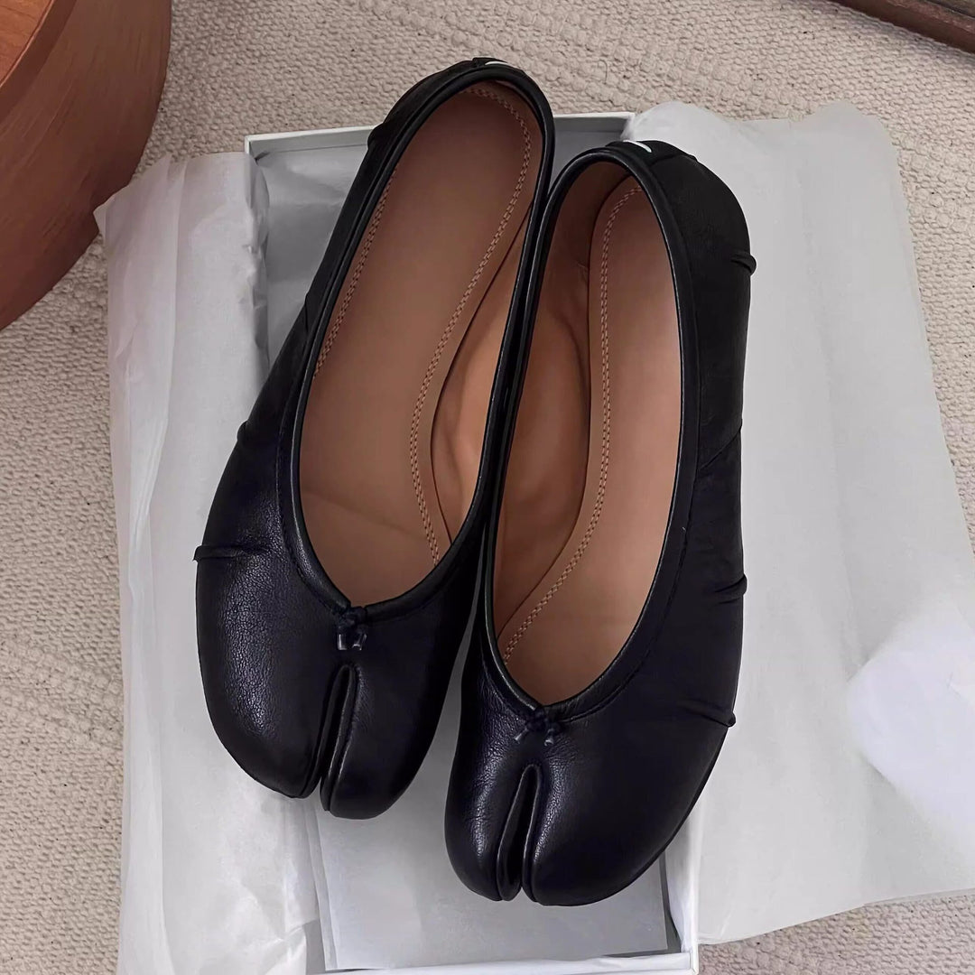 Damen elegante Ballerinas mit einzigartigem Schnitt und weichem Innenfutter EB