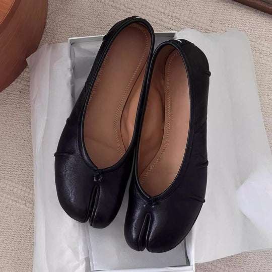Damen elegante Ballerinas mit einzigartigem Schnitt und weichem Innenfutter EB