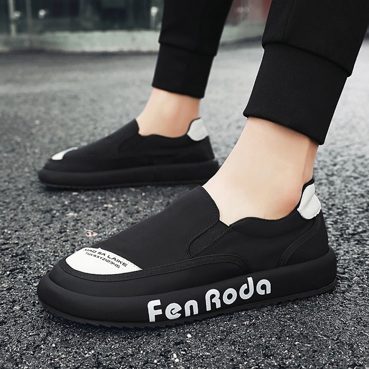Damen Bequeme Slip-On Sneakers mit atmungsaktiver Oberflächenstruktur EB