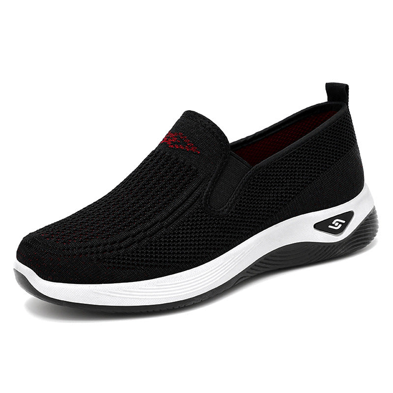 Damen nan atmungsaktiver gestrickter Slip-On Freizeitschuh mit dämpfender EVA-Sohle EB