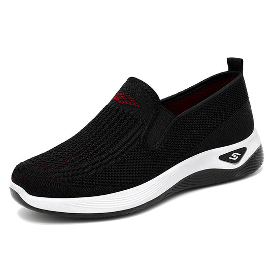Damen nan atmungsaktiver gestrickter Slip-On Freizeitschuh mit dämpfender EVA-Sohle EB