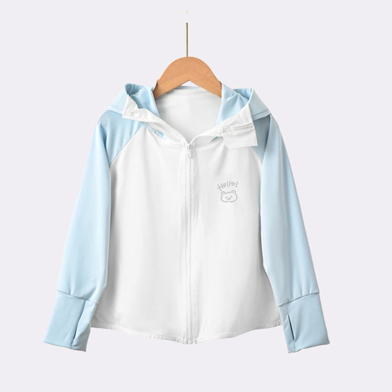 Jungen Outdoor-Schutzjacke mit Kapuze EB