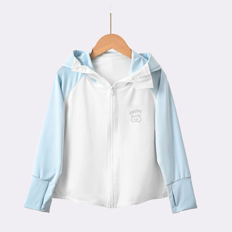 Mädchen Übergangsjacke mit Kapuze und niedlichem Tiermotiv EB