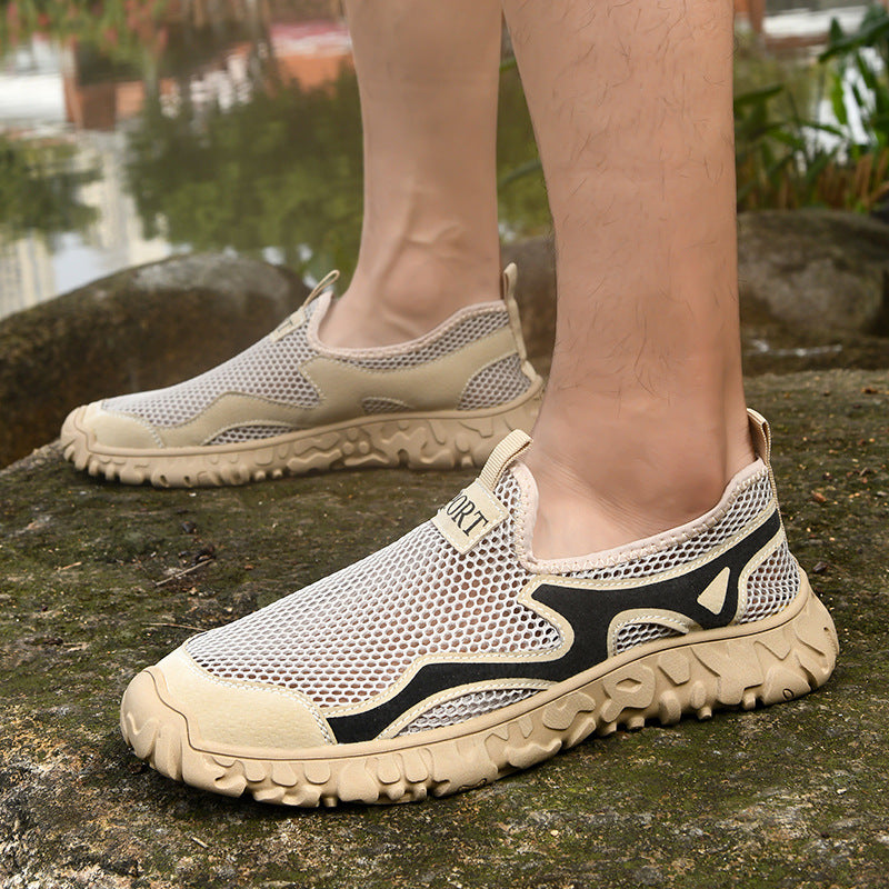 Herren Atmungsaktive Freizeit-Sneaker mit flexibler Gummisohle EB