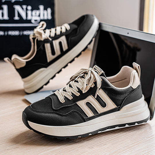 Damen Sportliche Sneakers mit atmungsaktiver Materialkombination und ergonomischer Dämpfung EB