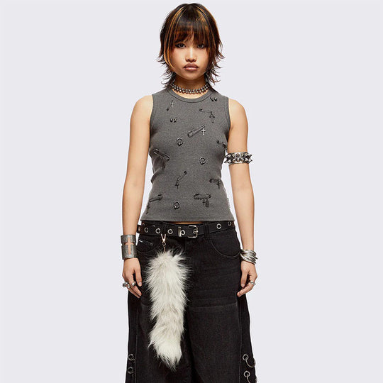 Damen figurbetontes T-Shirt mit hochwertigem Detail EB