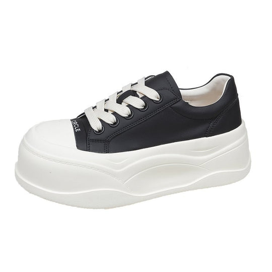 Damen modische Sneakers mit hoher Plateau-Sohle und atmungsaktiver Oberfläche EB