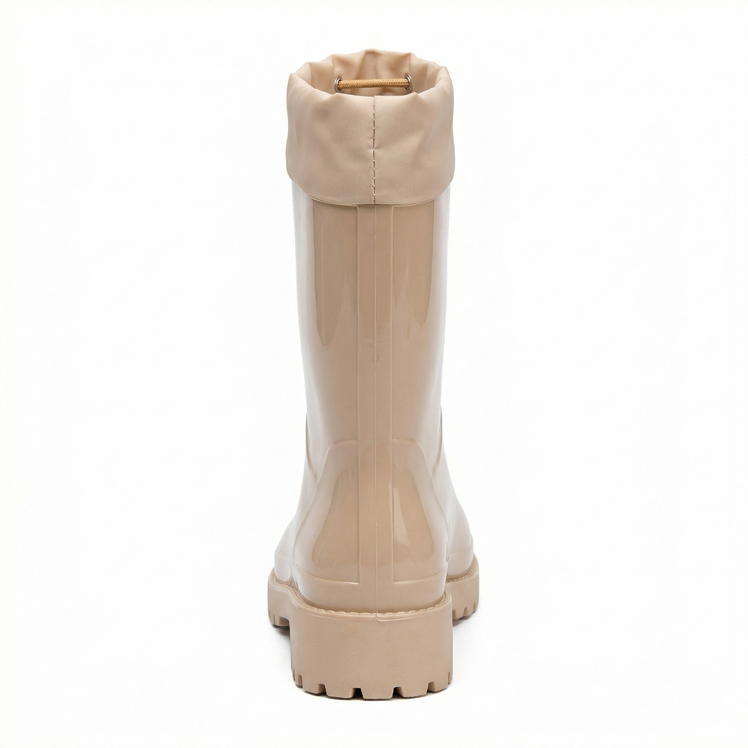 Damen Hochwertige und Stylische Gummistiefel mit Verstellbarem Schnürsystem EB