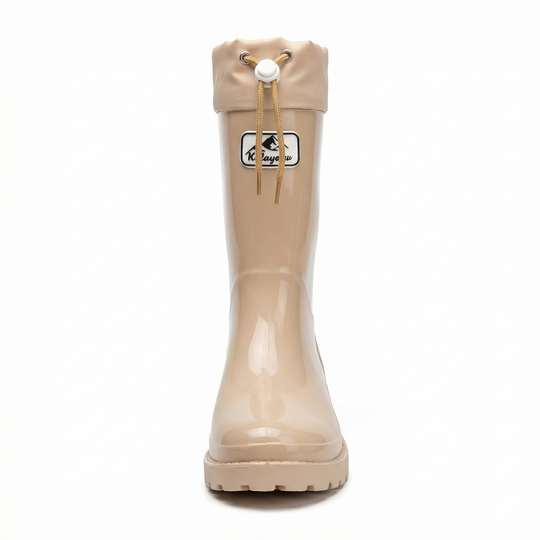 Damen Hochwertige und Stylische Gummistiefel mit Verstellbarem Schnürsystem EB