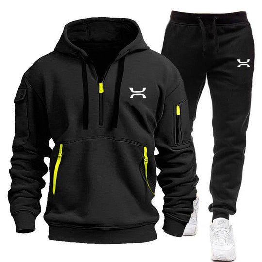 EB Herren Hoodie-Trainingsanzug mit Reißverschlusstaschen