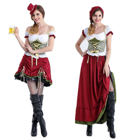 Damen Trachtenkostüm mit eleganten Rüschen und romantischem Mieder EB