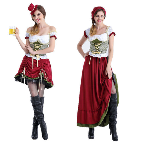 Damen Trachtenkostüm mit eleganten Rüschen und romantischem Mieder EB
