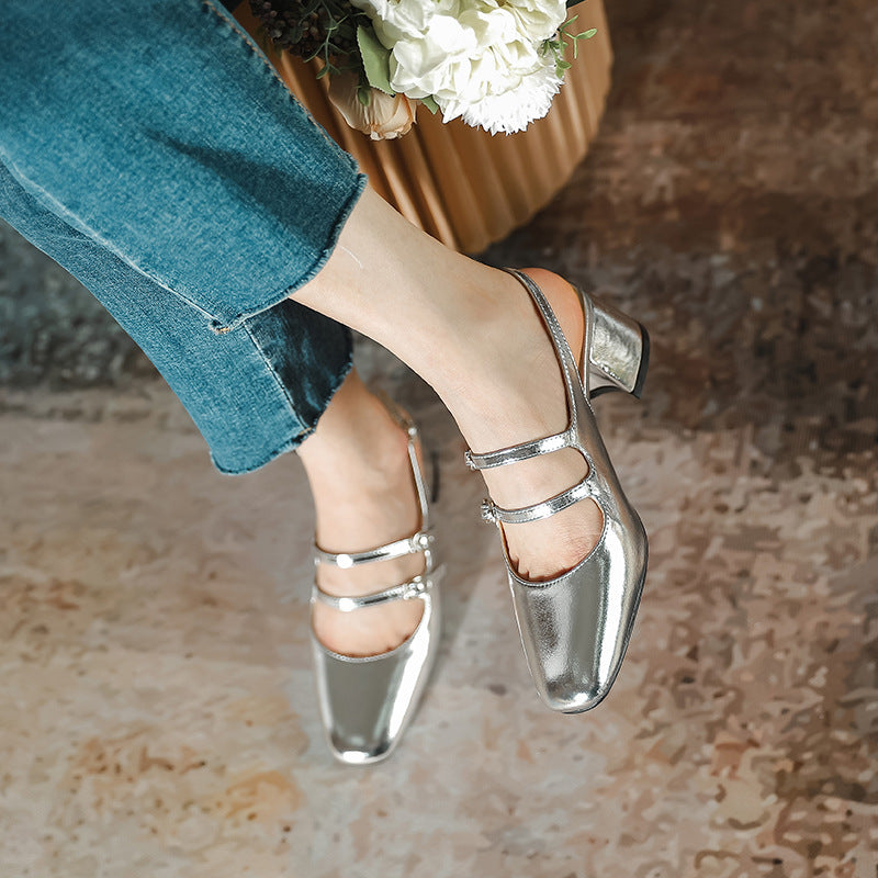 Damen elegante Slingback-Pumps EB