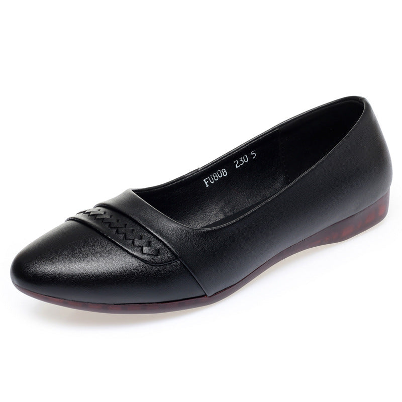 Damen Elegante Ballerinas mit modischem Flecht-Detail und flexiblem Fußbett EB