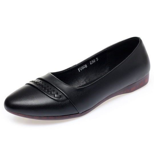 Damen Elegante Ballerinas mit modischem Flecht-Detail und flexiblem Fußbett EB