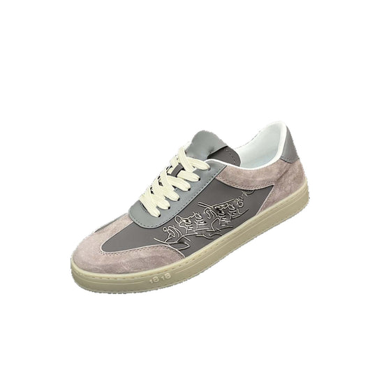 Damen Sneakers aus hochwertigem Leder und Wildleder mit modernem Design EB