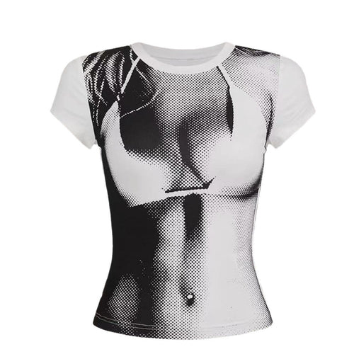 Damen Kunstvoll gestaltetes Grafikshirt EB