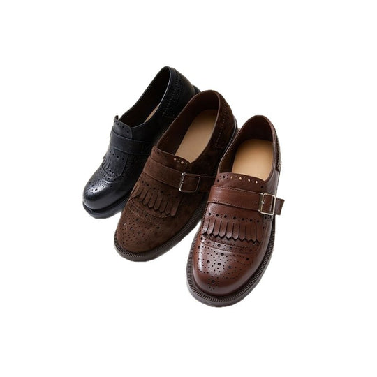 Damen elegante Slipper mit dekorativem Schnallen-Design EB
