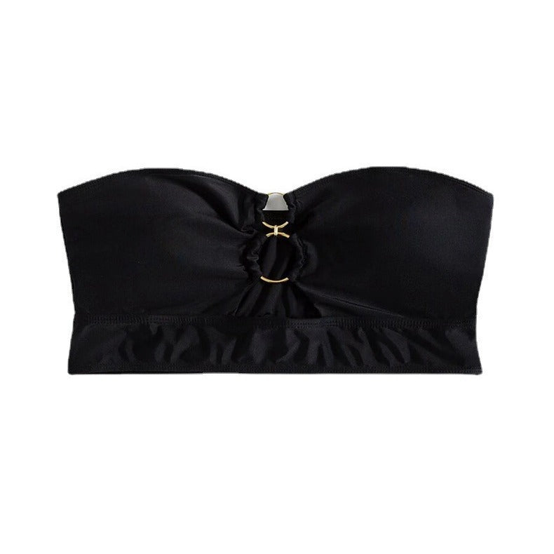 Damen Bandeau-Bikinioberteil mit elegantem Ring-Detail EB