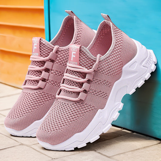 Damen Atmungsaktive Fitness Sneakers mit rutschfester Sohle EB