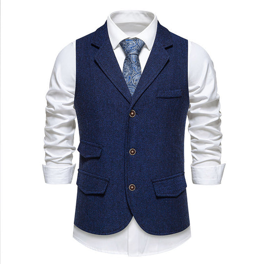 Herren Baumwoll-Feincord Weste EB