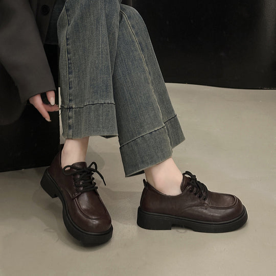 Damen elegante Schnürschuhe mit rutschfester Sohle und modischem Design EB