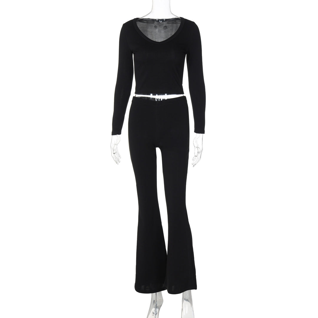 Damen modischer Jumpsuit mit lässigem Schnitt und weichem Material EB