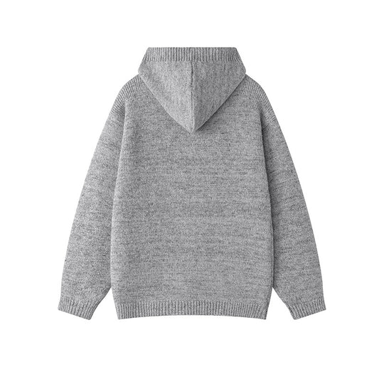Damen gemütliche Strickjacke mit offenem Kragen und praktischen Taschen EB