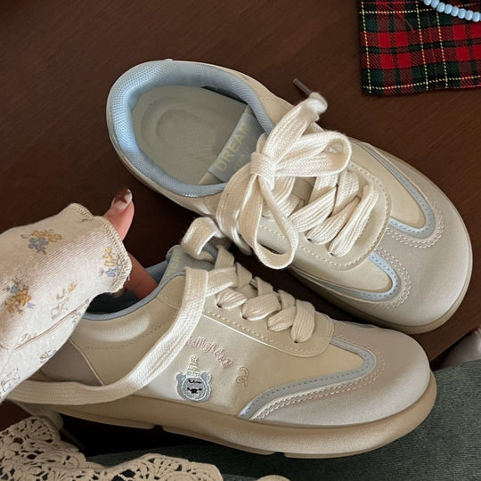 Damen Modische Sneakers mit verspieltem Motiv und atmungsaktivem Mesh-Obermaterial EB