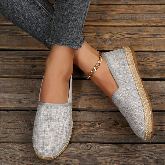 Damen Espadrilles mit rutschfester Sohle und anatomischem Fußbett EB
