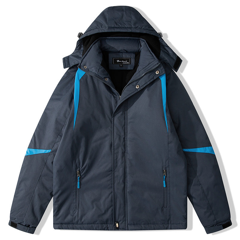 Damen isolierte Outdoor-Jacke mit verstellbarer Kapuze EB