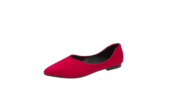 Damen Ballerinas im eleganten, minimalistischen Design mit spitzer Zehenpartie EB