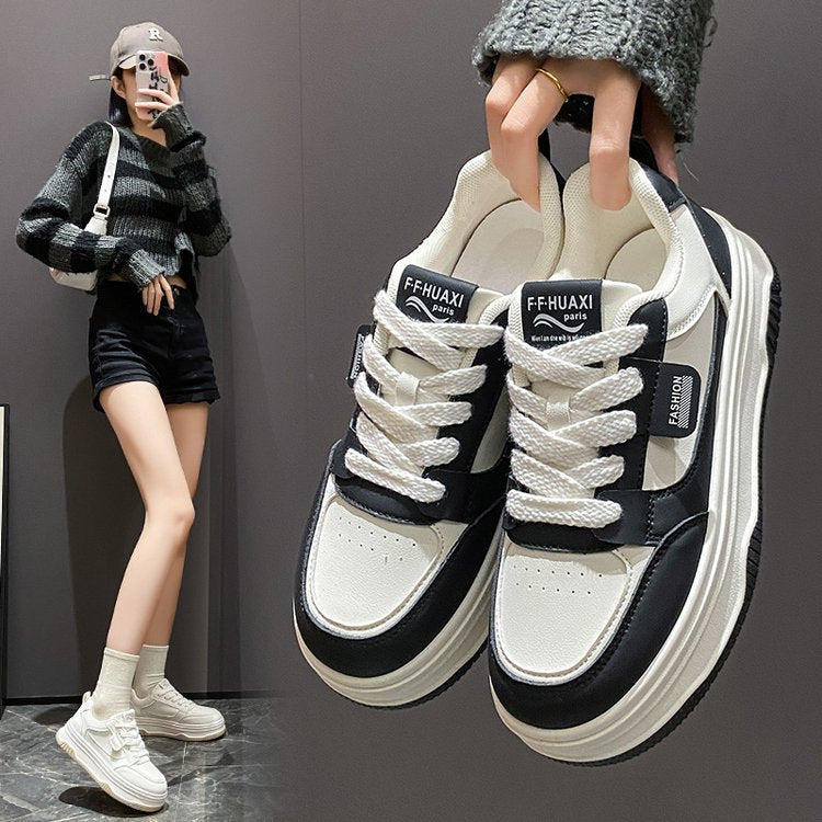 Damen Trendige Chunky Sneakers mit rutschfester Sohle und gepolstertem Innenleben EB