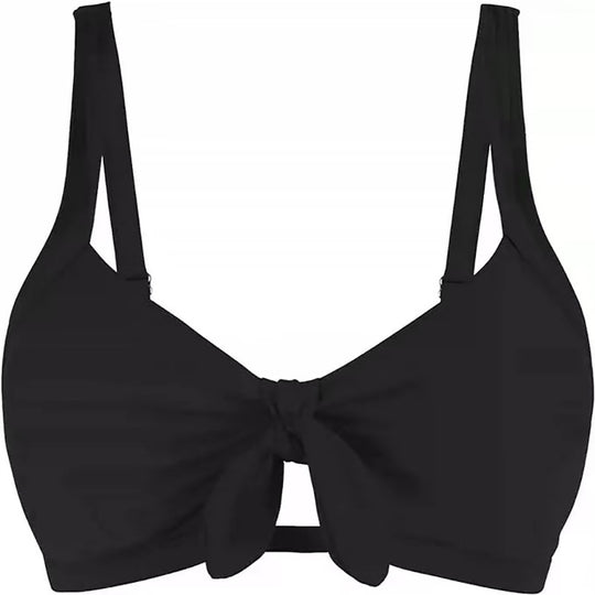 Damen Sportliches Bikinioberteil mit modischem Knotendetail EB