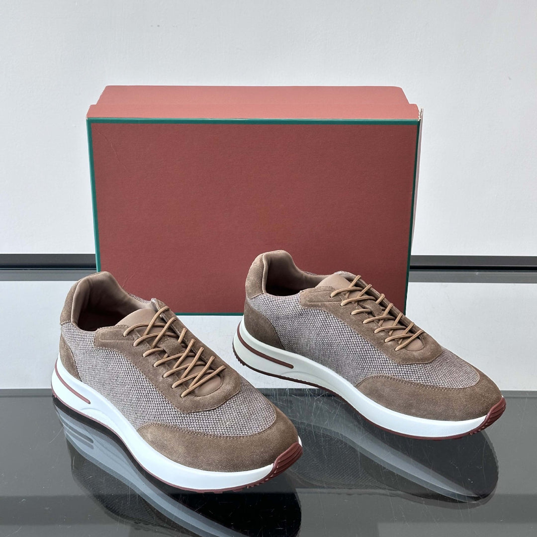 Damen komfortable Sneaker mit atmungsaktiver Struktur und modernem Design EB