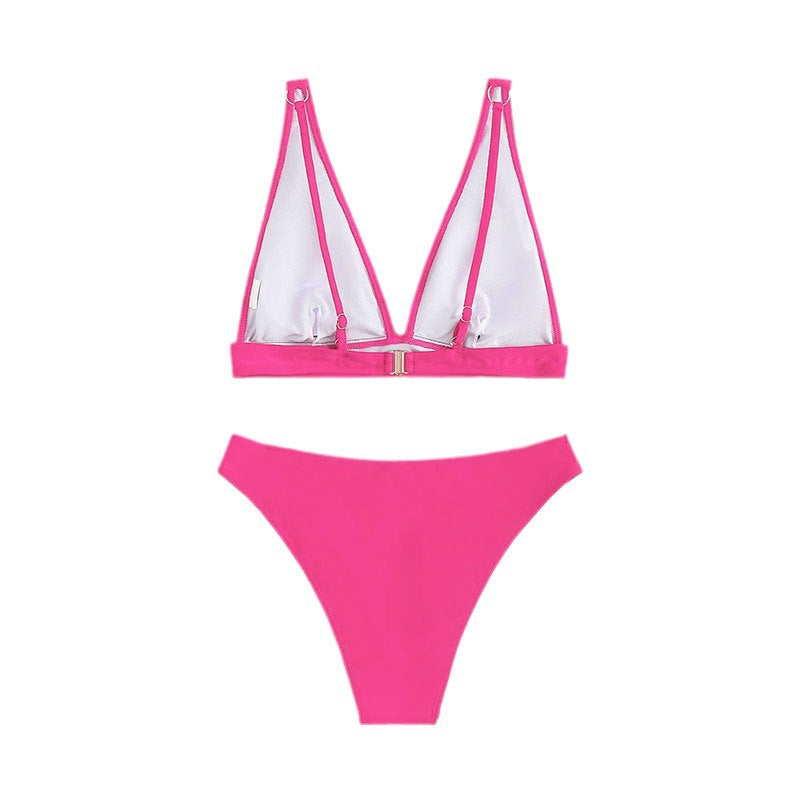 Damen komfortabler Triangel-Bikini EB