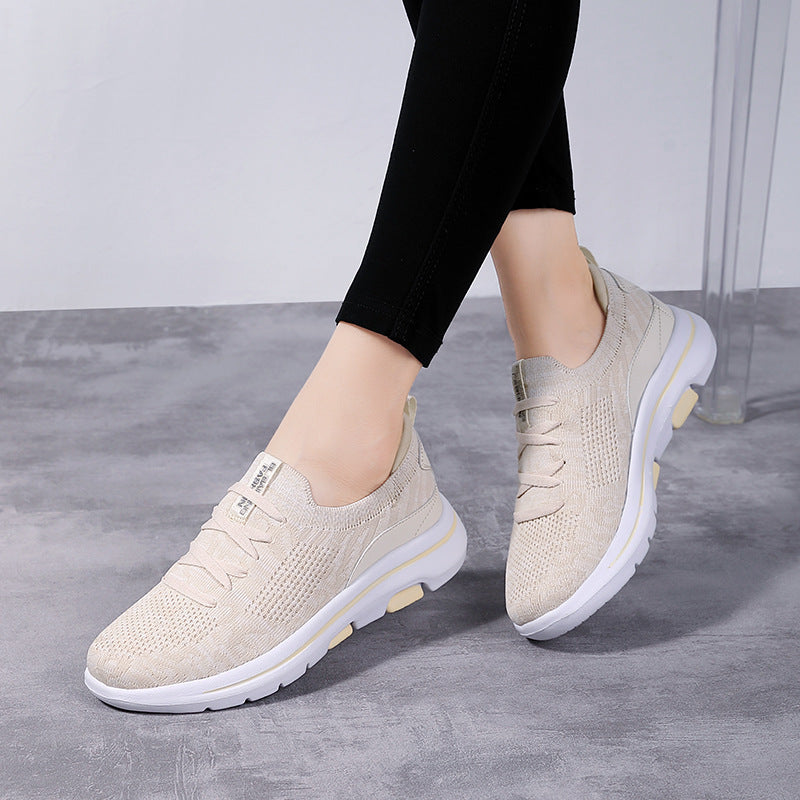 Damen Komfortable Lauf-Sneaker mit atmungsaktivem Strick-Obermaterial EB